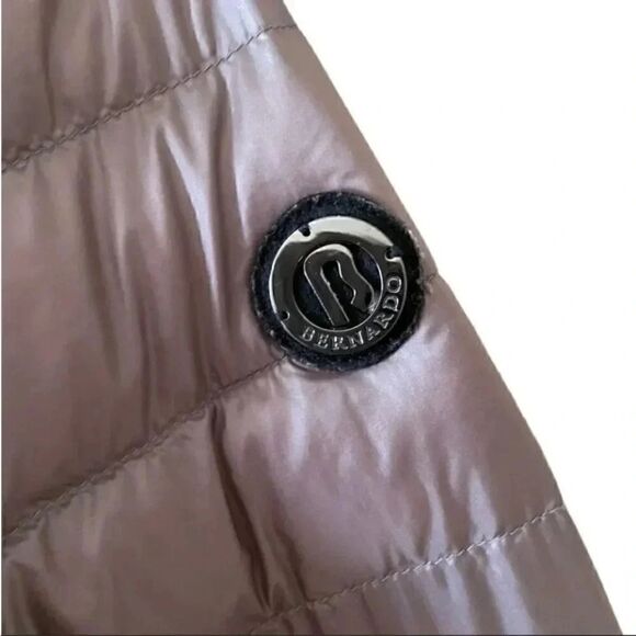 Bernardo Tornado Shiny Purple Packable Down Puffer Sustainable Lightweight S - Picture 9 of 14